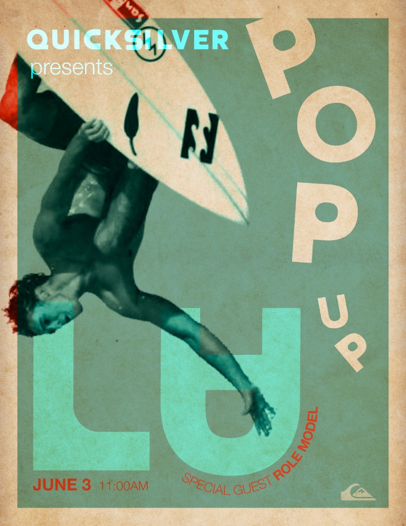 Quiksilver pop-up poster