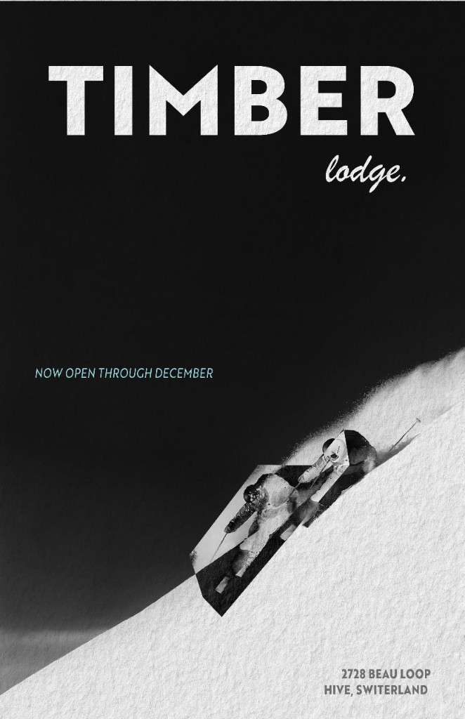 Timber lodge poster